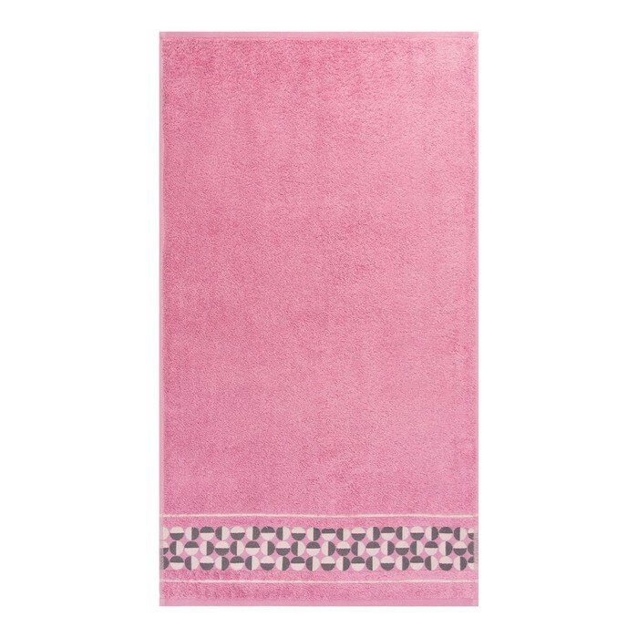 ДМ Полотенце махровое Di fronte, 50х90см, цвет розовый, 460г/м, хлопок