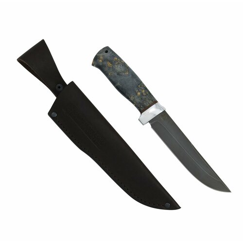 Нож Добыча (сталь Х12МФ, кап клена стабилизированный/ал.)