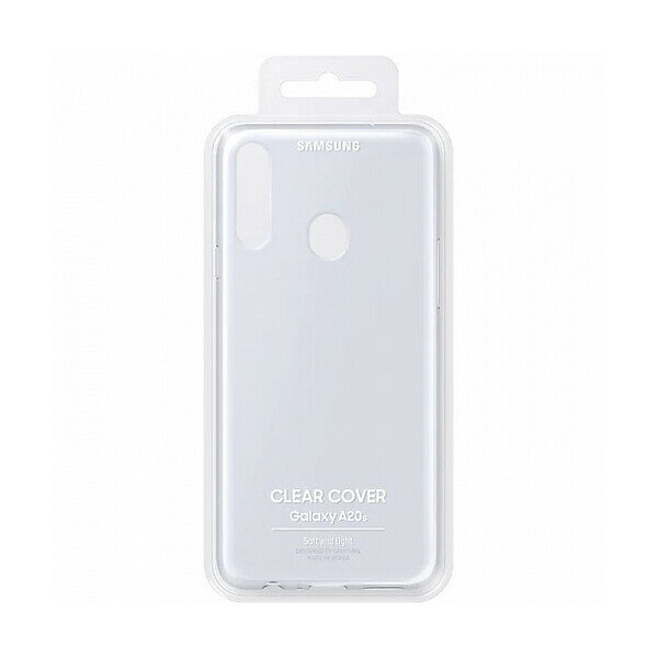 Чехол (клип-кейс) SAMSUNG Clear Cover, для Samsung Galaxy A20s, прозрачный [ef-qa207ttegru] - фото №12