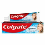 Зубная паста 100 мл COLGATE "Бережное отбеливание", с фторидом и кальцием, 7891024188279