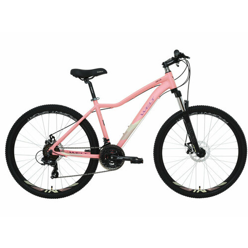 Женский велосипед Welt Floxy 2.0 D 27, год 2024, цвет Коричневый-Розовый, ростовка 17 женский велосипед welt floxy 1 0 d 26 год 2023 цвет белый ростовка 17