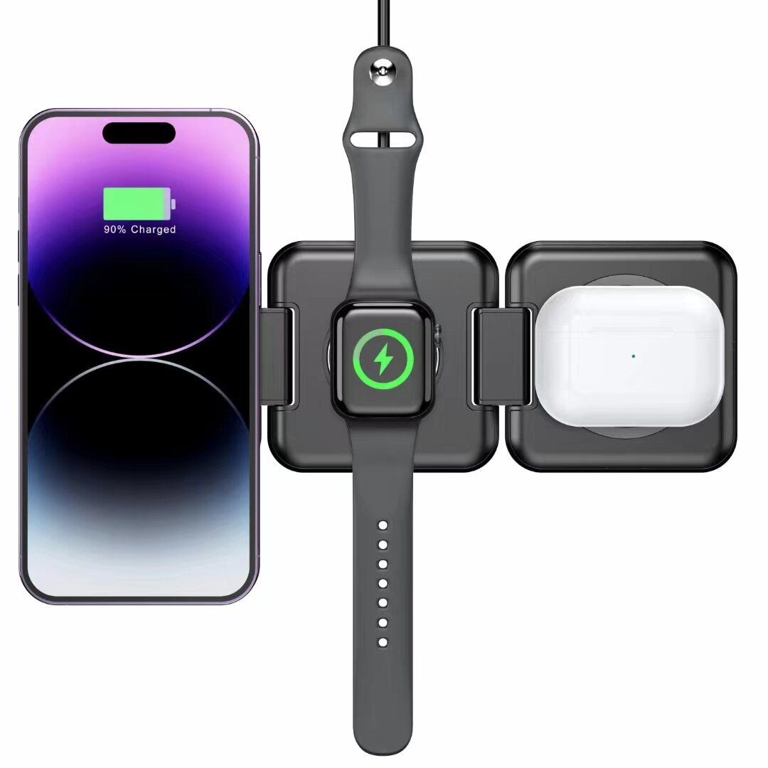 Magsafe charger 3-in-1 / Беспроводная быстрая зарядка 3-в-1 для Apple / Android