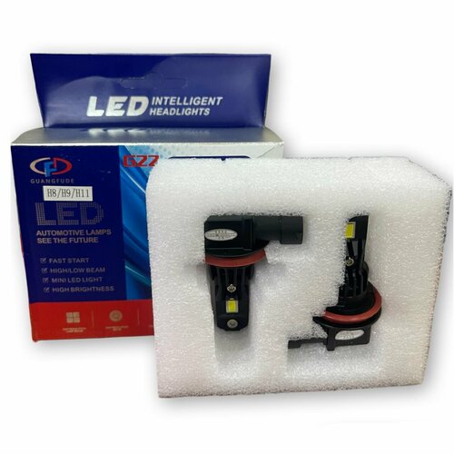 Лампы светодиодные автомобильные led H8/H9/H11 G22, 2 шт