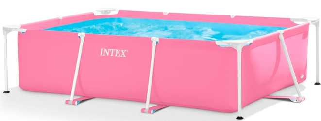 Каркасный бассейн INTEX Metal Frame Pink 28266 220х150х60 см (розовый)