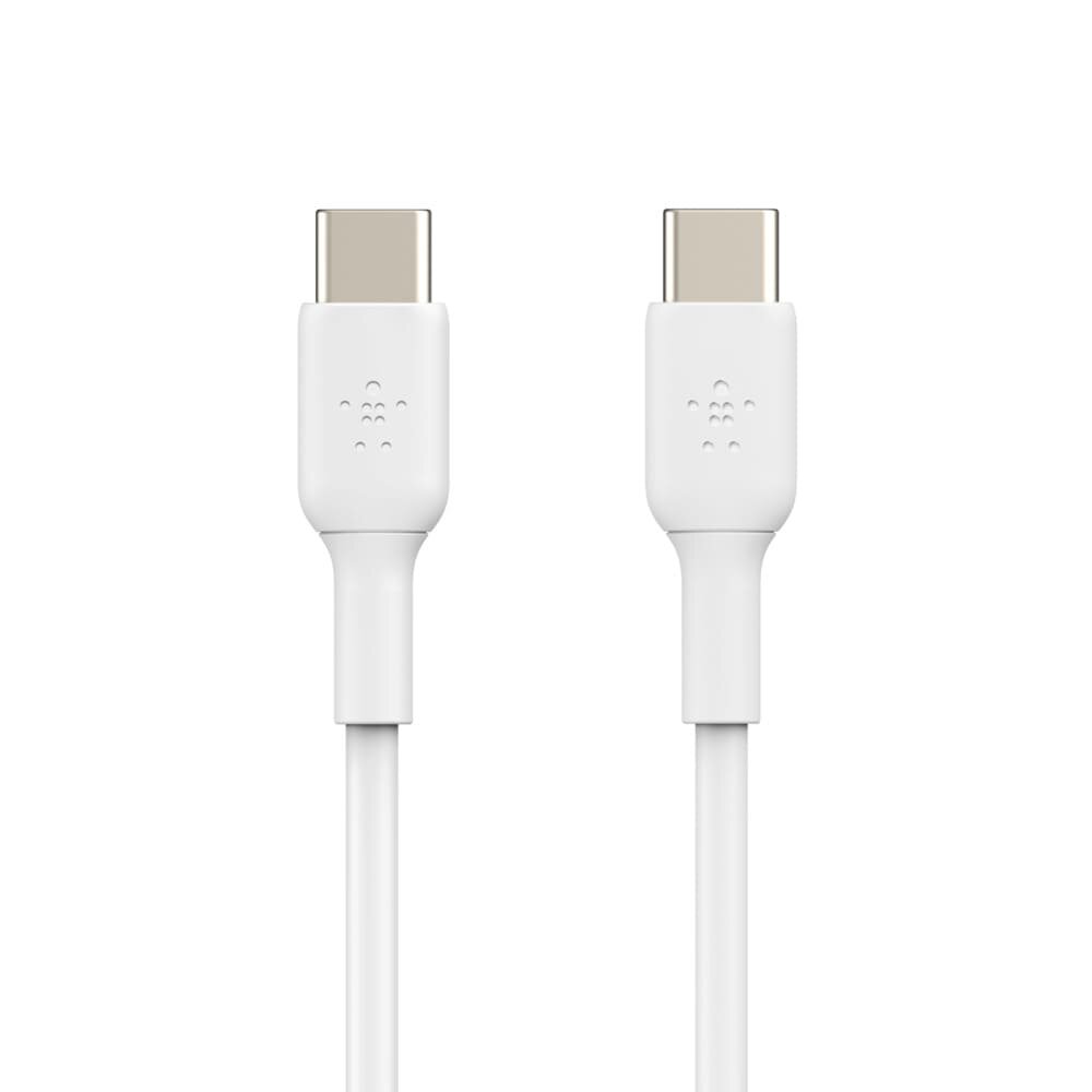 Кабель Belkin USB-C/USB-C, 2м, пластик, белый