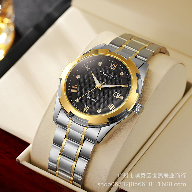 фото Часы Casaro, мужские, кварцевые, водонепроницаемые, с календарем