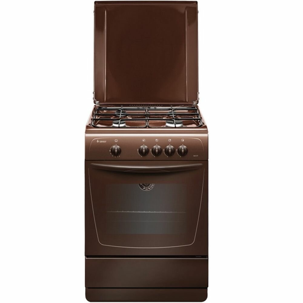 Плита газовая Gefest 1200-С7 К89, 4 конфорки, духовка 63 л, газ-контроль духовки, коричневый