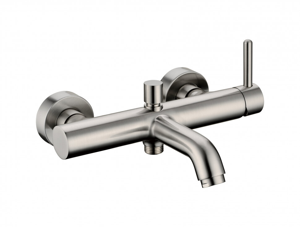 Смеситель Grocenberg GB8099NK, никель, латунь, вертикальный монтаж, с душевой лейкой — фото 1