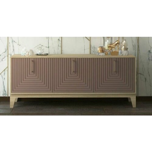 Комод Доминика Пыльная роза/Дуб сонома