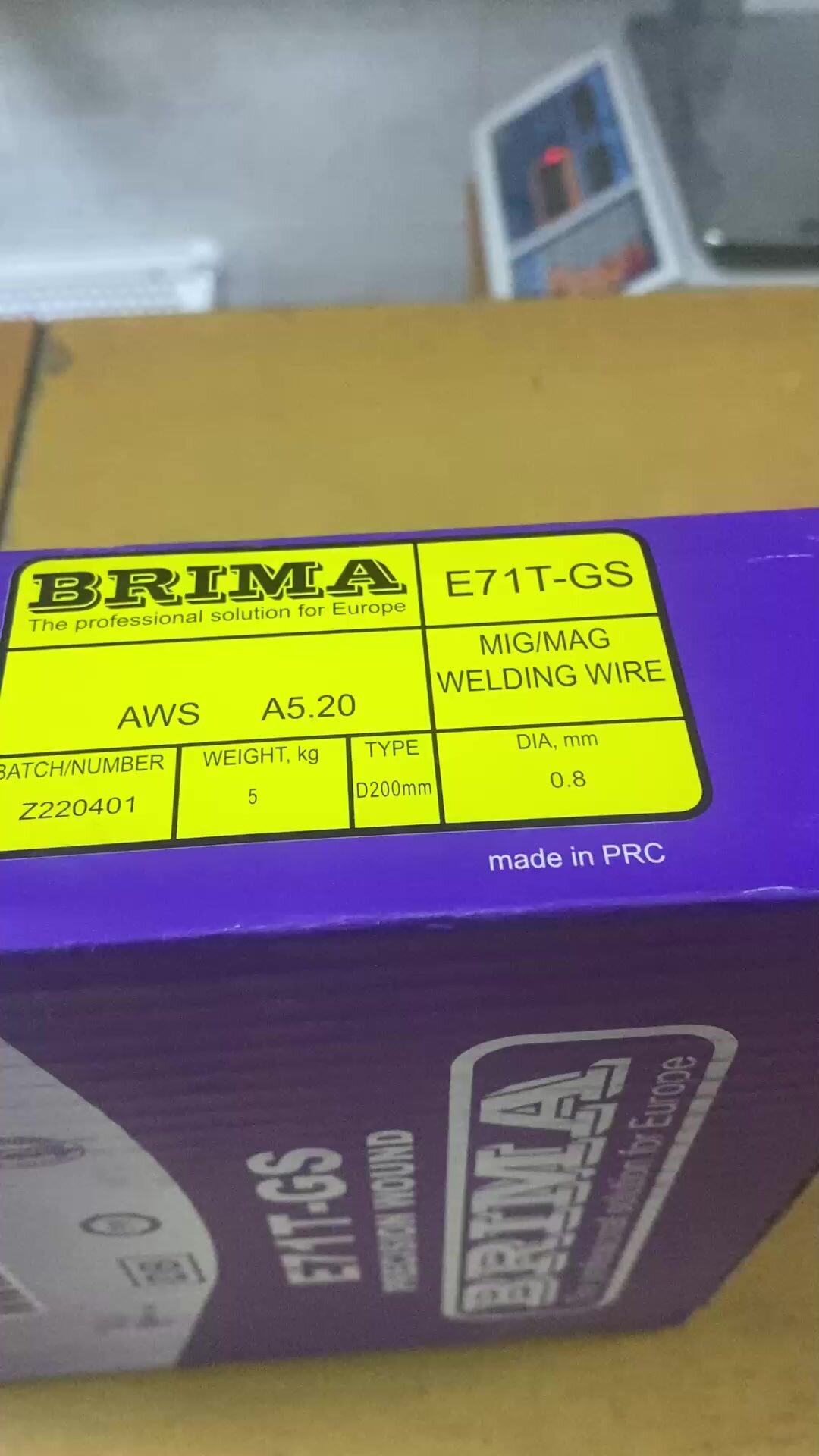 Сварочная проволока BRIMA E71TGS 0,8мм 5кг самозащитная (сварка без газа) — фото 1