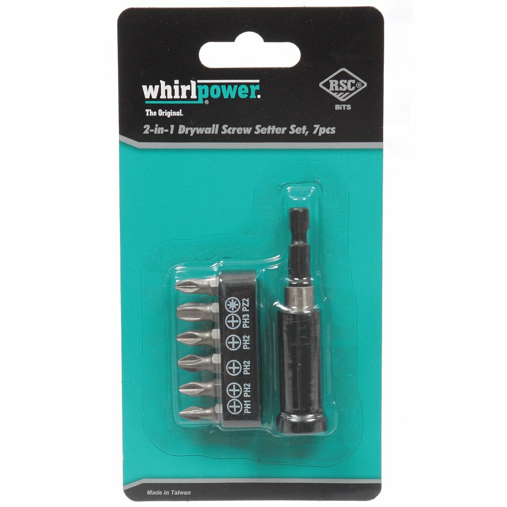 Набор бит для больших нагрузок Whirlpower Ph Pz 70 мм 7 шт блистер