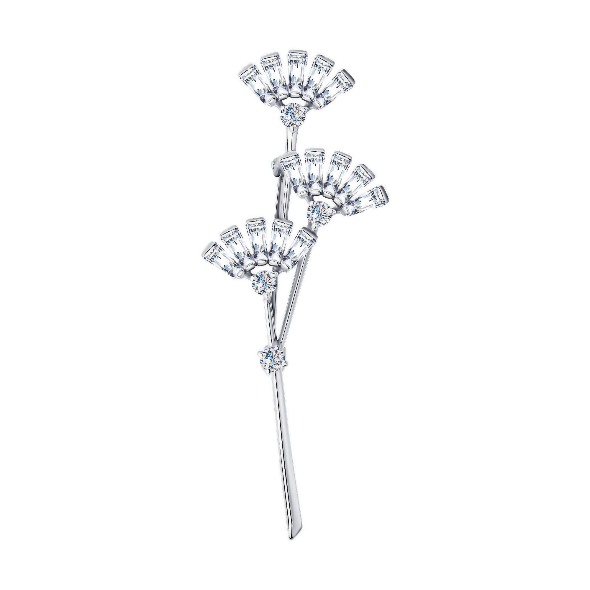 Серебряная брошь DIAMANT-ONLINE...