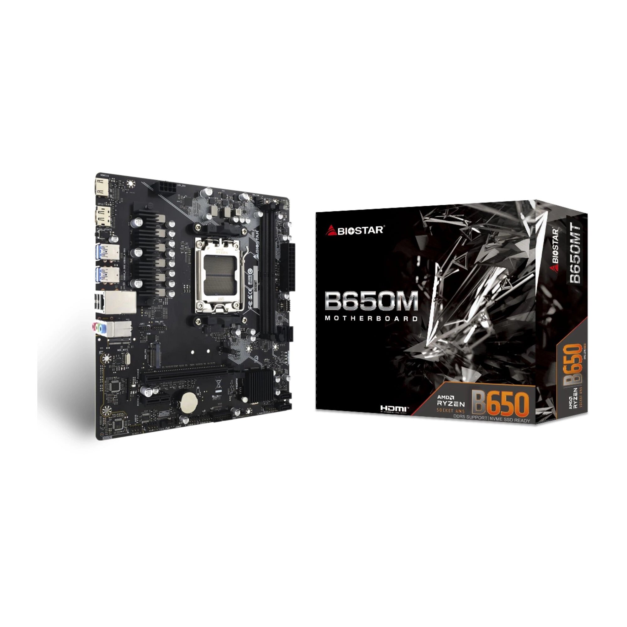 Материнская плата Biostar B650MT, SocketAM5, AMD B650, mATX — фото 1