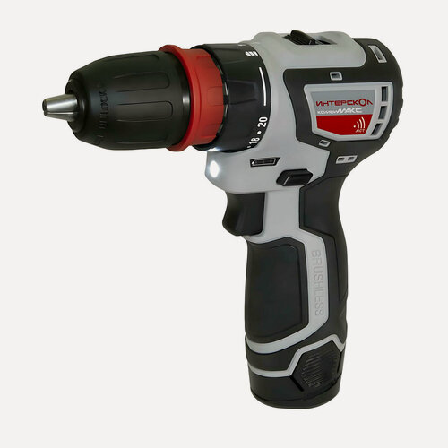 Изображение товара Дрель аккумуляторная ИНТЕРСКОЛ ДА-10/12В 36 комбимакс (Li-Ion, сумка, 2 акк.*2,0 Ач, патрон св.)