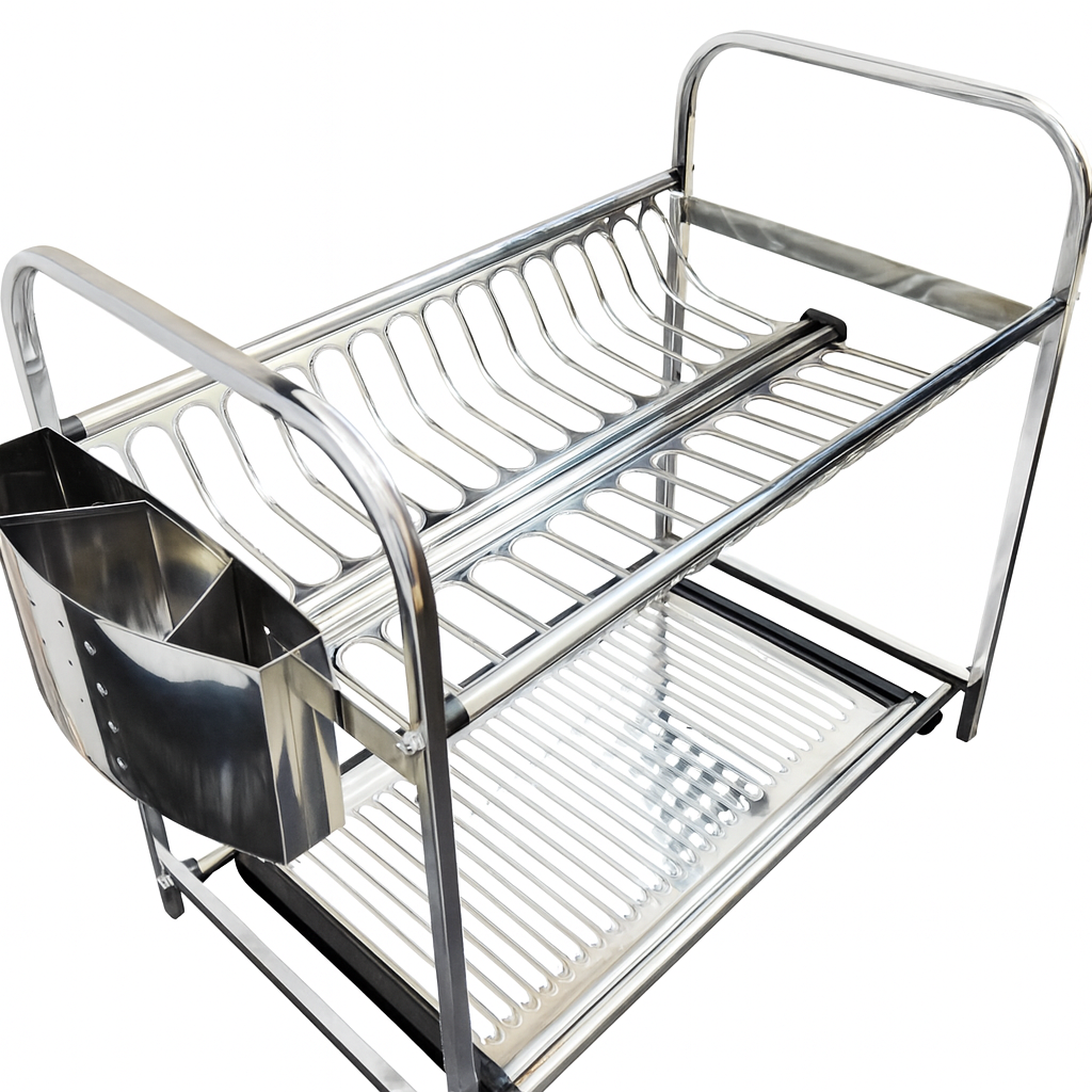 Сушилка для посуды, двух ярусная, с поддоном, для тарелок и другие посуды.