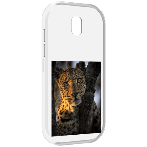 Чехол MyPads Леопард для Caterpillar S42 задняя-панель-накладка-бампер