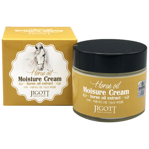 JIGOTT Увлажняющий крем с лошадиным маслом Horse Oil Moisture Cream jigott horse oil moisure cream увлажняющий крем для лица с лошадиным маслом 70 мл