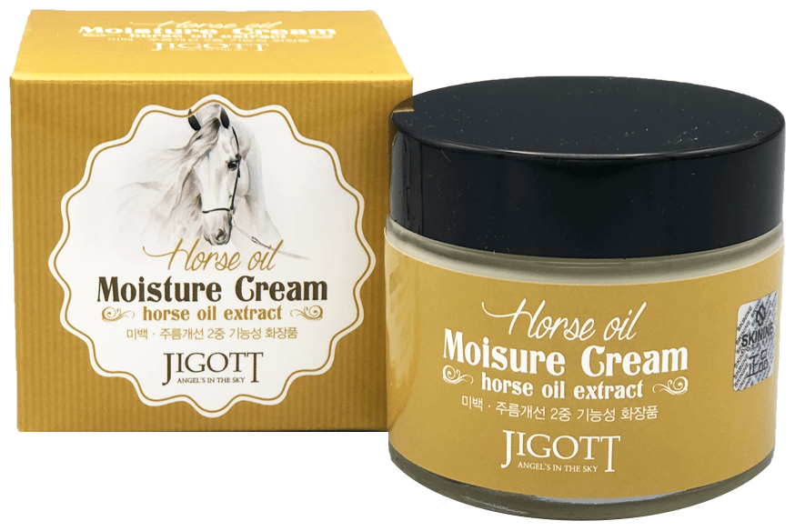 JIGOTT Увлажняющий крем с лошадиным маслом Horse Oil Moisture Cream