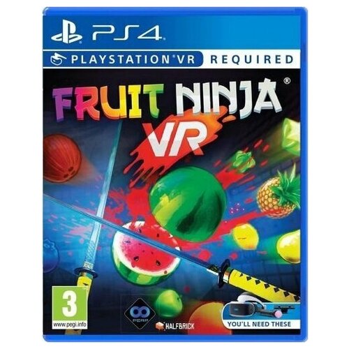 Fruit Ninja VR (PS4, Английская версия) игра на диске fruit ninja vr playstation 4 английская версия