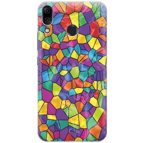 фото Силиконовый чехол на asus zenfone 5z (zs620kl) / асус зенфон 5 зет с принтом "яркая мозаика" gosso