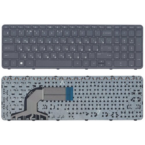 Клавиатура для ноутбука HP Pavilion 15-e черная с рамкой 810₽