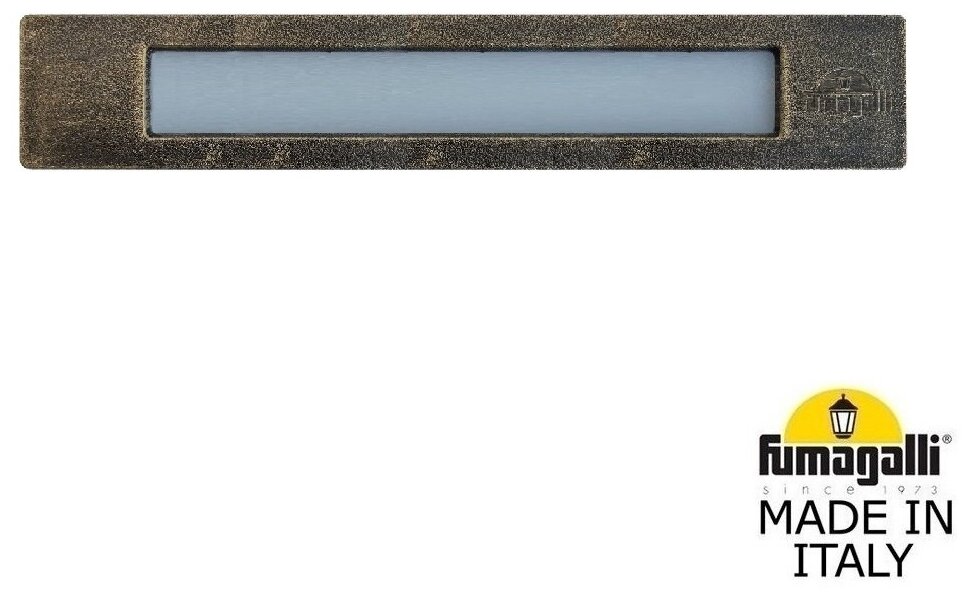 Светильник для подсветки лестниц встраиваемый Fumagalli NINA 270 8C1.000.000.BYP1L