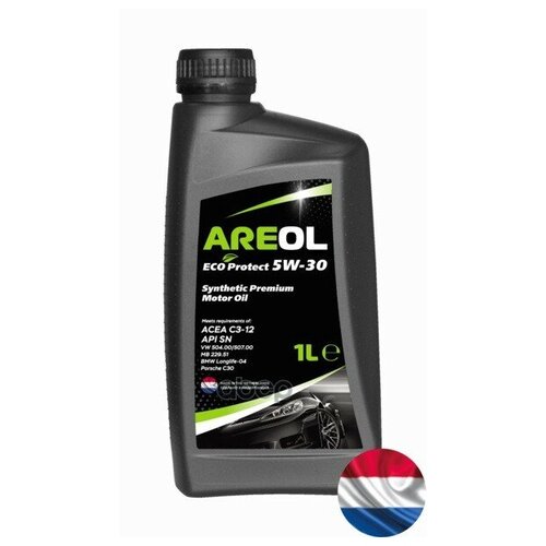 AREOL Areol Eco Protect 5w-30 (1l)_масло Моторное! Синт Acea C3, Api Sn, Vw 504.00/507.00, Mb 229.51
