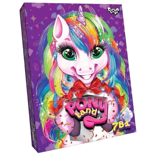 Купить Набор настольных игр Danko Toys для девочек 7 в 1. Pony Land
