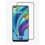 Защитное стекло Full Glue Premium Unico на OPPO RENO 4/ Оппо Рено 4, 2 шт - изображение