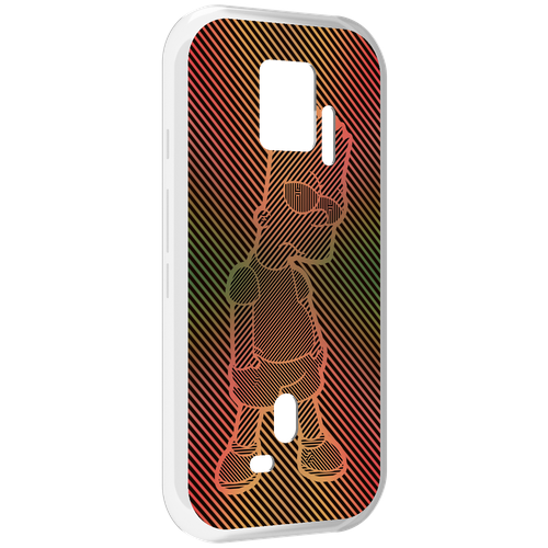 Чехол MyPads Графический-Барт-Симпсон для ZTE Nubia Red Magic 7S Pro задняя-панель-накладка-бампер