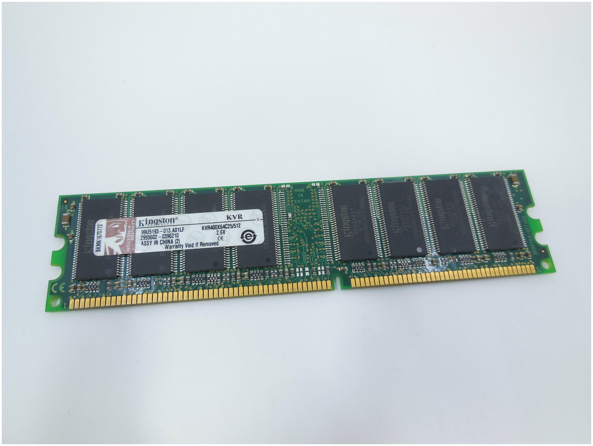 Модуль памяти DDR400 512Mb PC-3200 Kingston