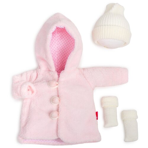 фото Berjuan berjuan одежда для кукол берхуан бэби сусу - курточка и шапочка розовая (berjuan vestido baby susu abrigo)