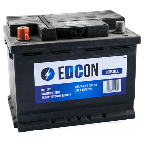 Аккумулятор Edcon DC56480L 56 Ач 480А прямая полярность