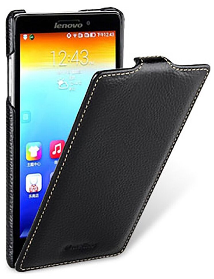 Кожаный чехол для Lenovo K910 Vibe Z Melkco Premium Leather Case - Jacka Type (Black LC)