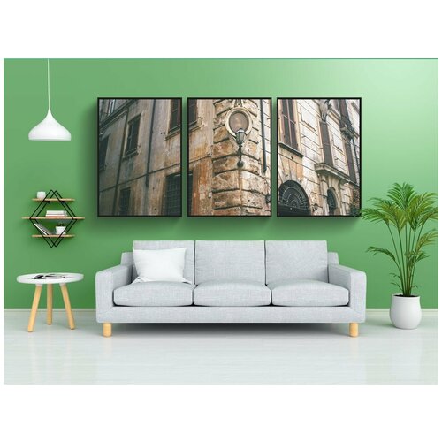 фото Набор модулных постеров для интерьера "италия, рим, архитектуры" 60x90 см. в тубусе, без рамки lotsprints