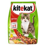 Kitekat Сухой корм для кошек мясной пир 10132144, 15,000 кг (2 шт) - изображение