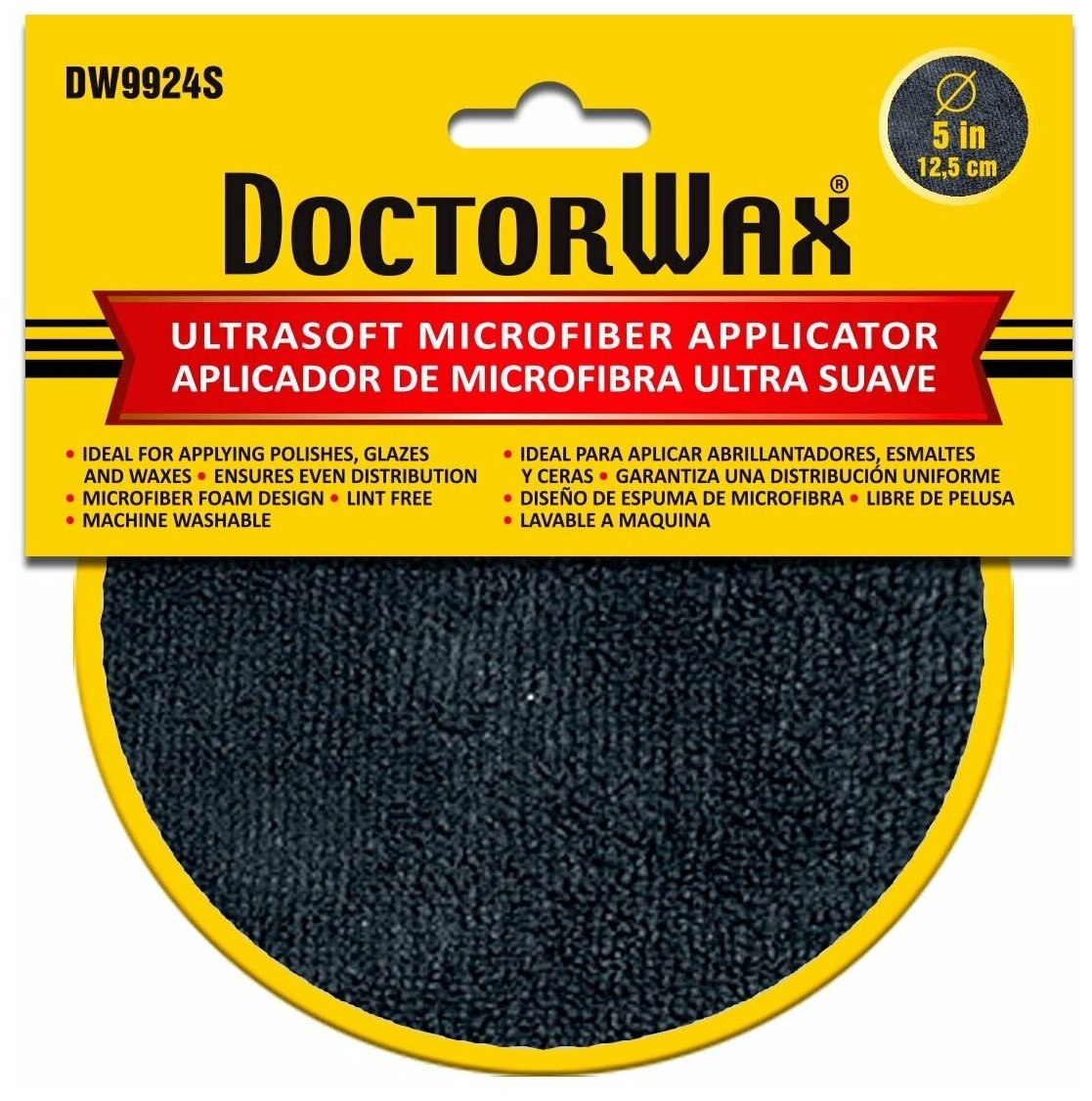 DoctorWax DW9924s Аппликатор из микрофибры диаметр 125 мм