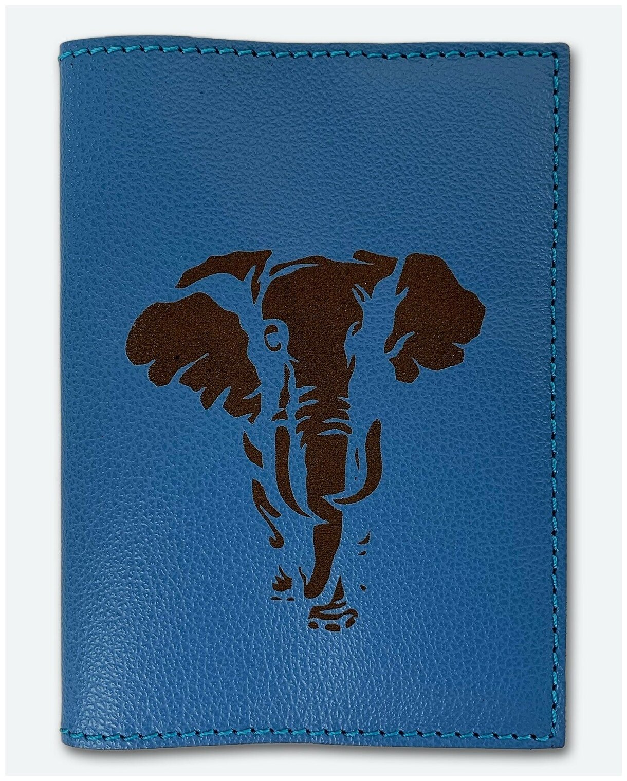 Обложка для паспорта KAZA Слон зеленый 