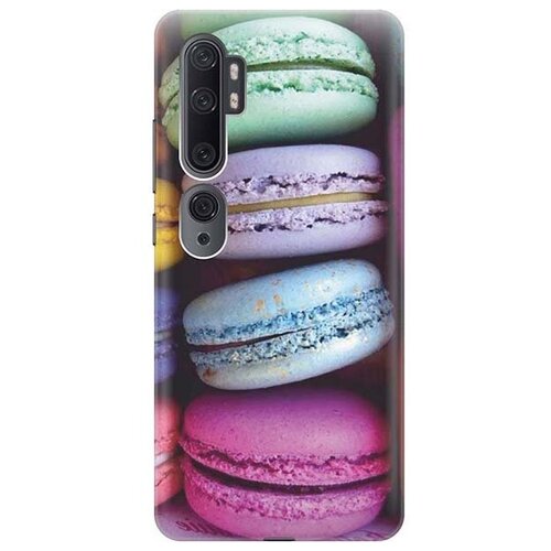 фото Ультратонкий силиконовый чехол-накладка для xiaomi mi note 10 / 10 pro с принтом "макаруны" gosso