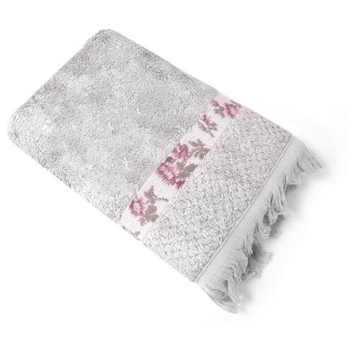 фото Tana home collection полотенце rouz цвет: серый (70х140 см) br41937