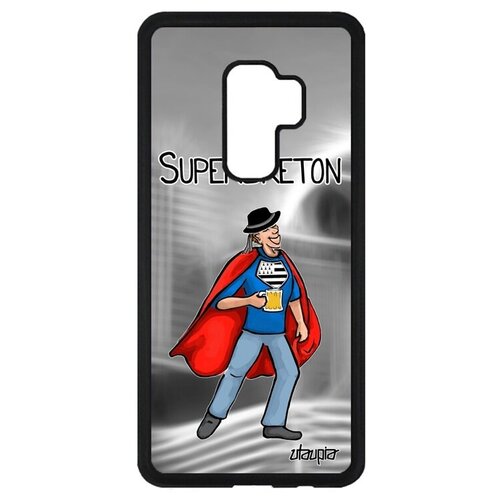 фото Защитный чехол на телефон // galaxy s9 plus // "супербретонец" шутка комичный, utaupia, серый
