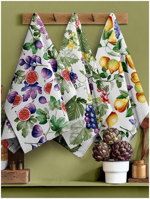 Набор полотенец  Mia Cara 30462-1 кухонное, 45x60см, разноцветный