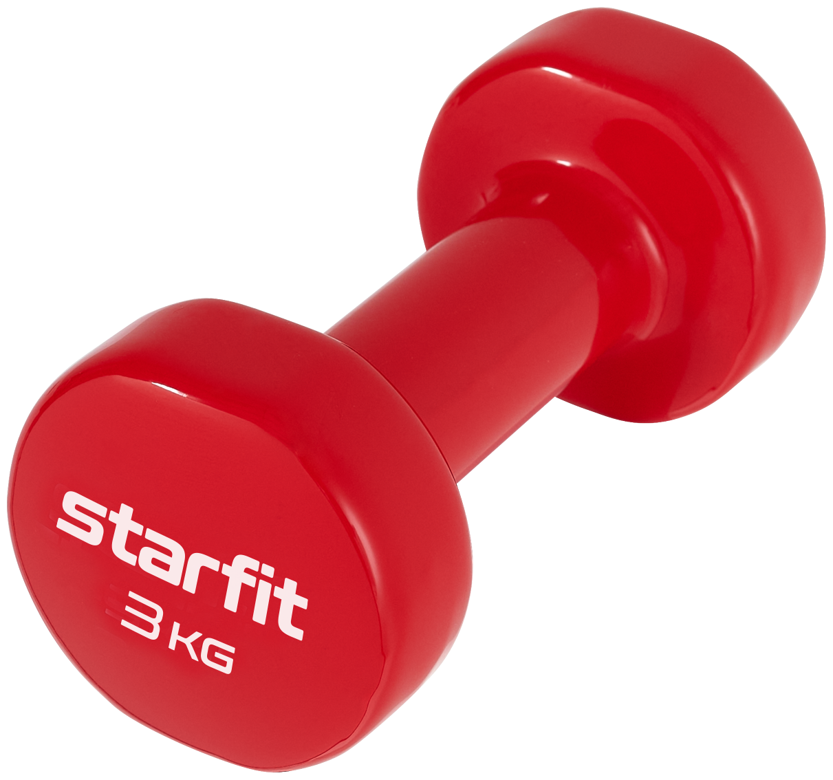 Гантель виниловая STARFIT Core DB-101 3 кг, красный