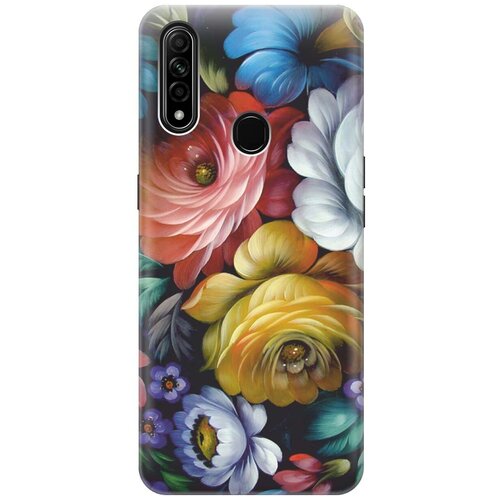 фото Re:pa чехол - накладка artcolor для oppo a31 с принтом "цветочная роспись"
