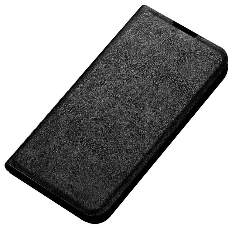 Чехол-книжка MyPads для OPPO A72 128GB / OPPO A52 водоотталкивающий с мульти-подставкой на жесткой металлической основе черный