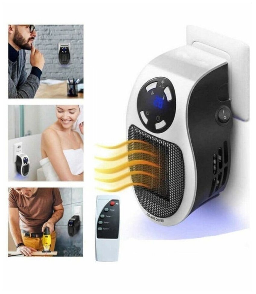 Портативный обогреватель Portable Heater, белый - фотография № 4