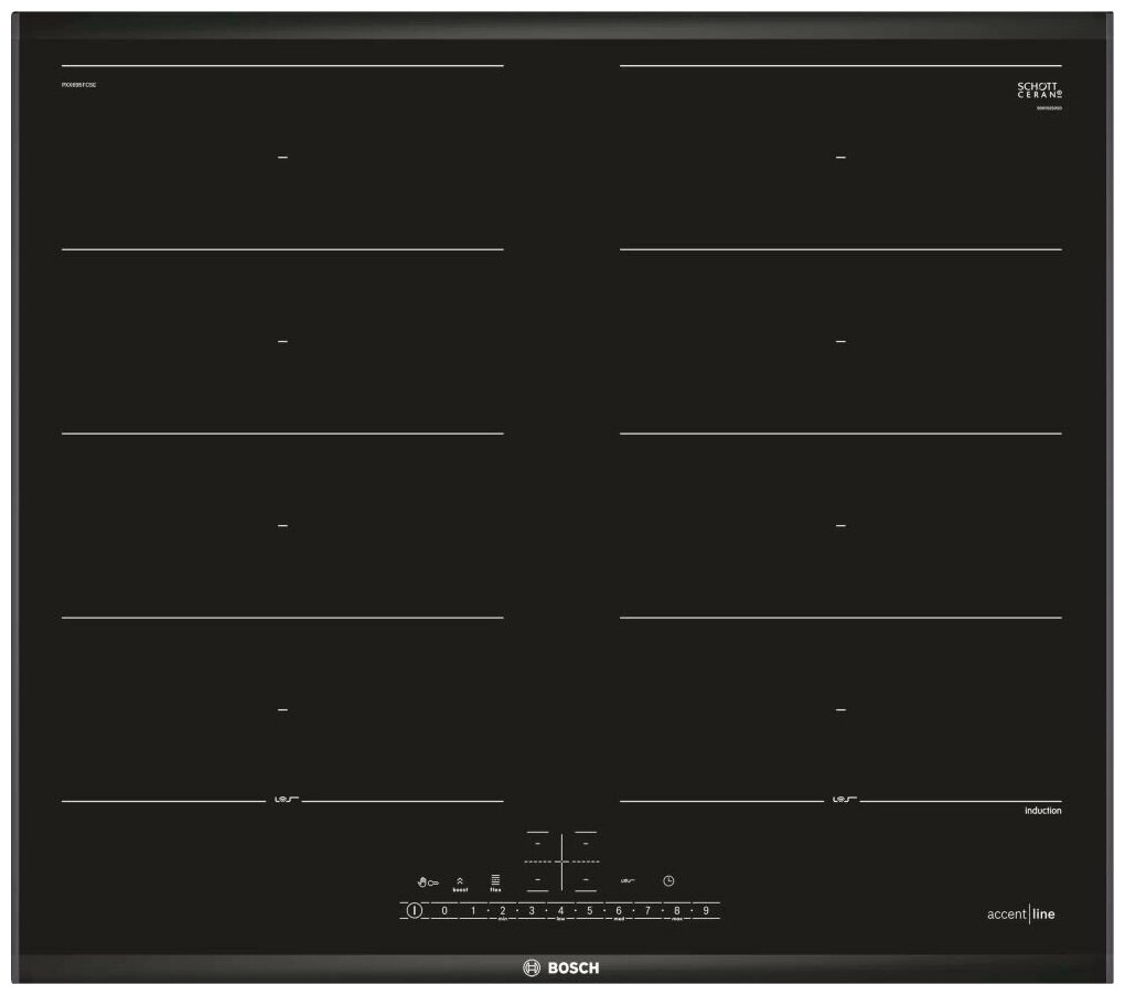 Индукционная варочная поверхность Bosch PXX695FC5E черный