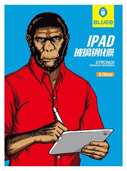 Защитное стекло BlueO 2.5D Clear для iPad Pro 11 (2021 / 20/18) / Air 4 10.9 (2020) 0.26 mm прозрачное