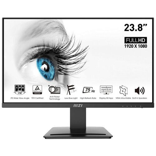 Монитор MSI PRO MP243 238 FHD 1920x1080 матовыйflatIPS75Hz4msHDMI14bDisplayPort 12a 2381920x1080 GhzMbGbExt 1239800₽