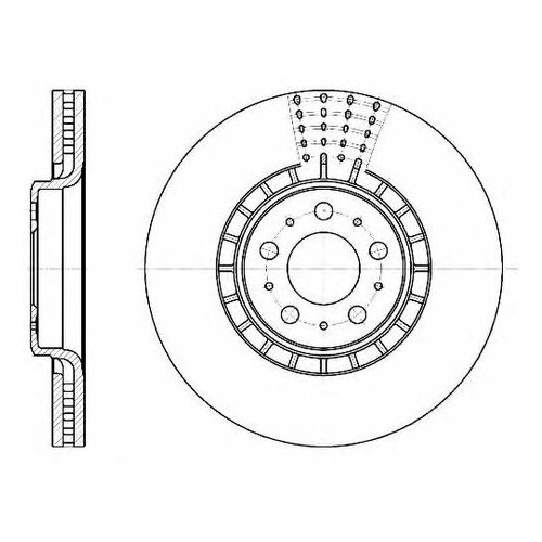 фото Тормозной диск remsa 6768.10 для volvo xc90 i